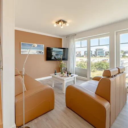 בית נופש Hus By Seeblick Ferien Oro, Bestlage Am Strand,sauna,kamin *